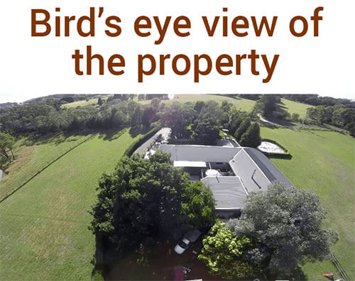 Birds Eye View of the Property